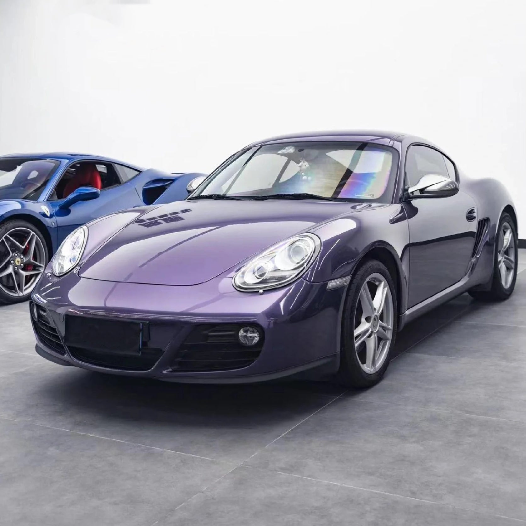 Gloss Metallic Gray Violet Car Wrap