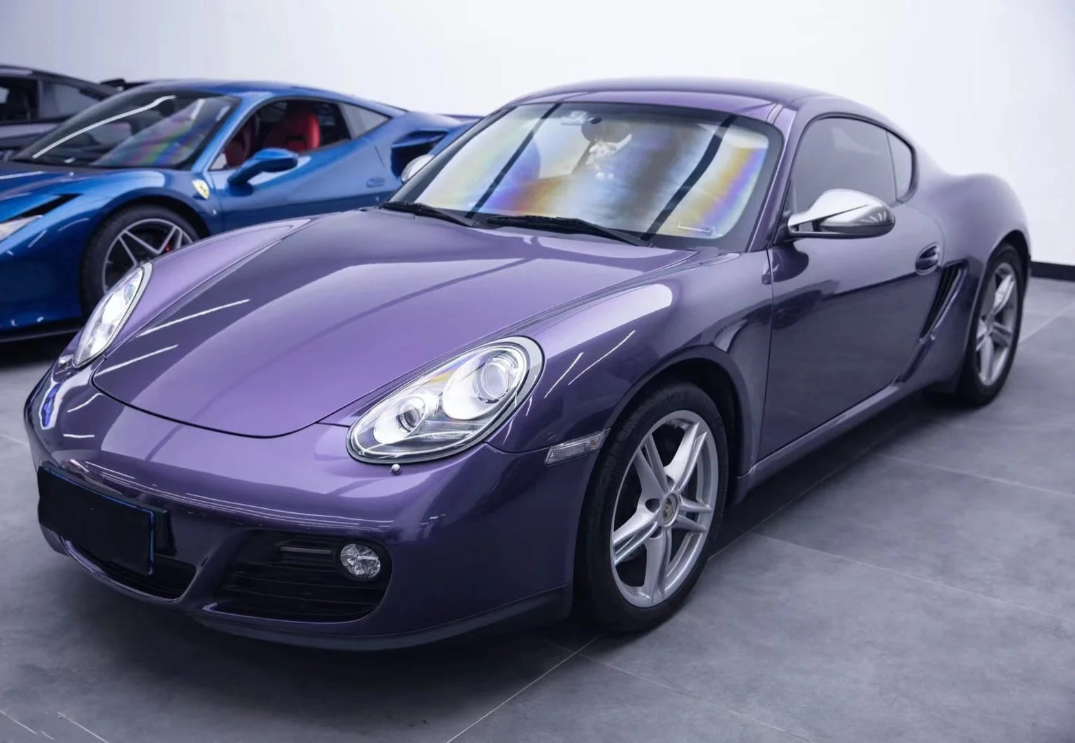 Gloss Metallic Gray Violet Car Wrap