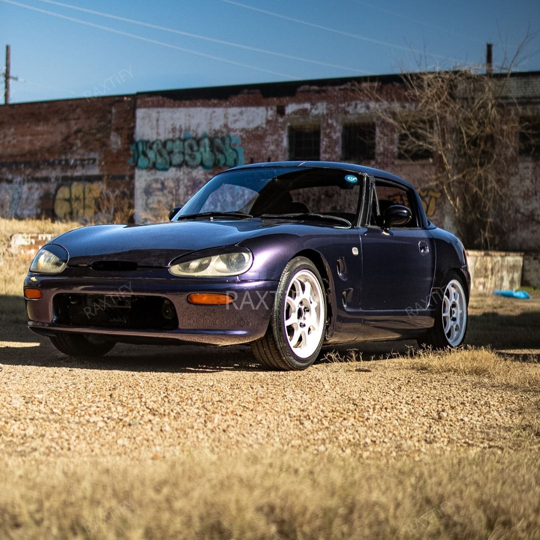 Gloss Metallic Gray Violet Car Wrap suzuki  look