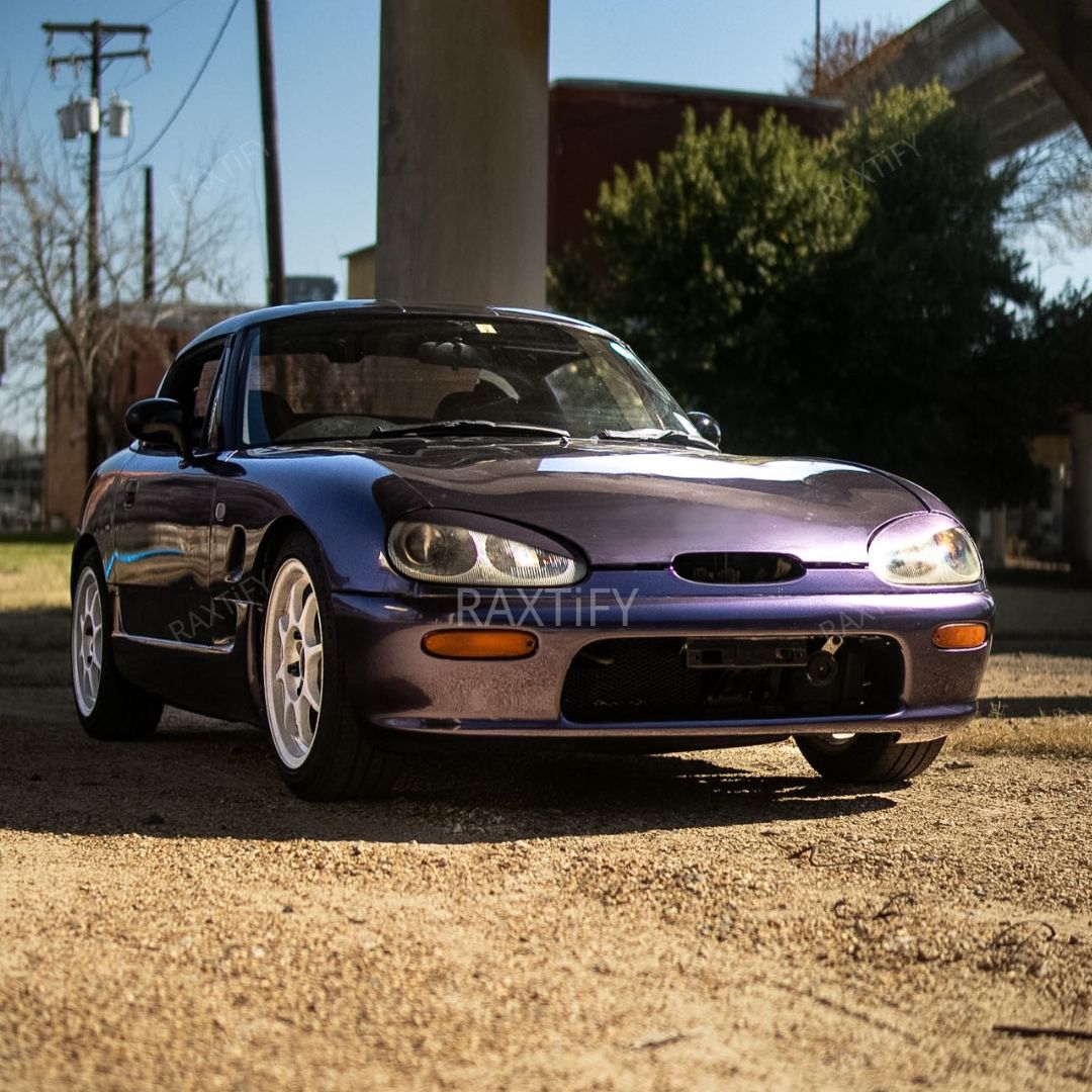 Gloss Metallic Gray Violet Car Wrap suzuki  look