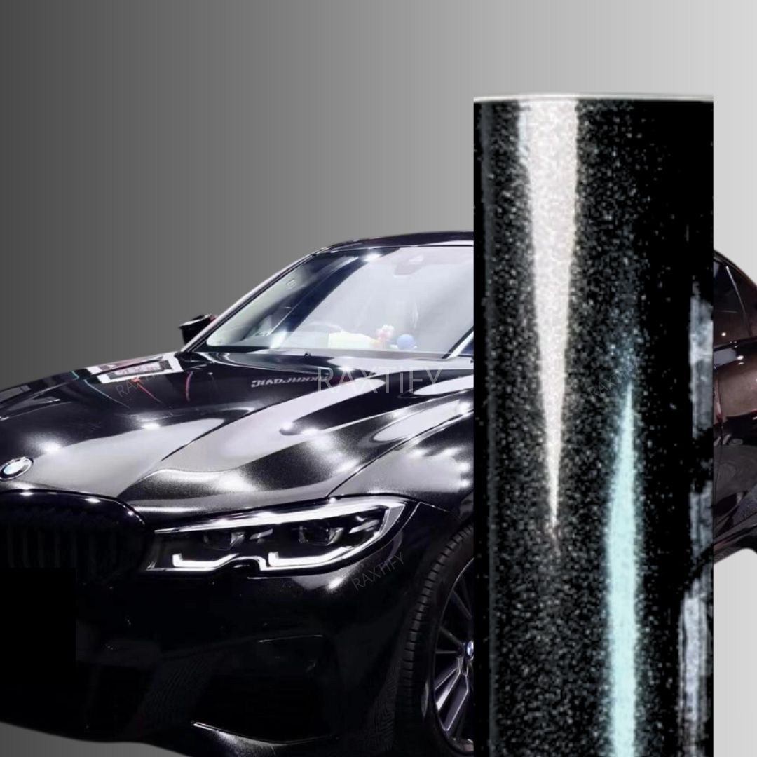 Gloss Metallic Havana Black Car Wrap