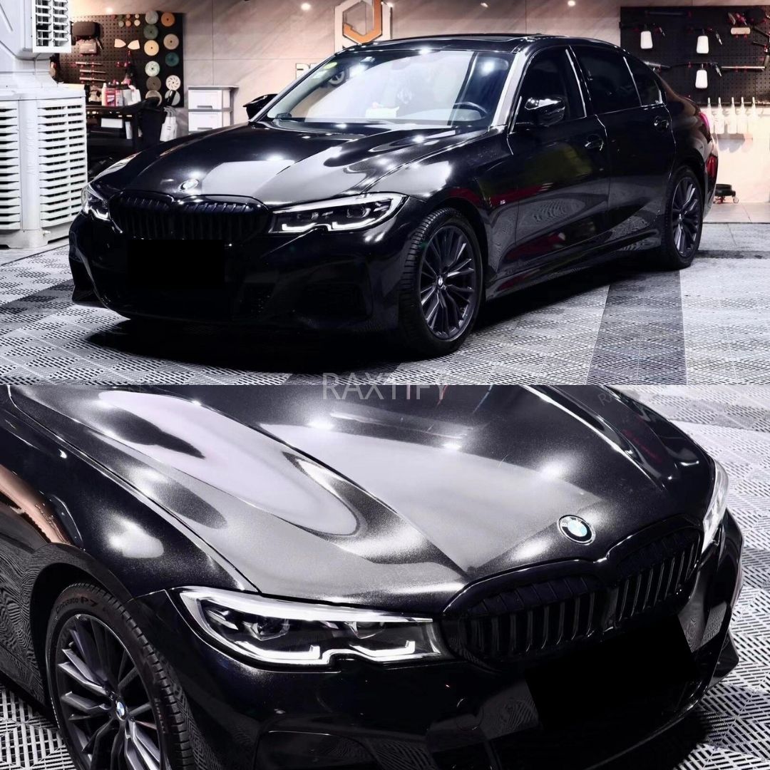Gloss Metallic Havana Black Car Wrap