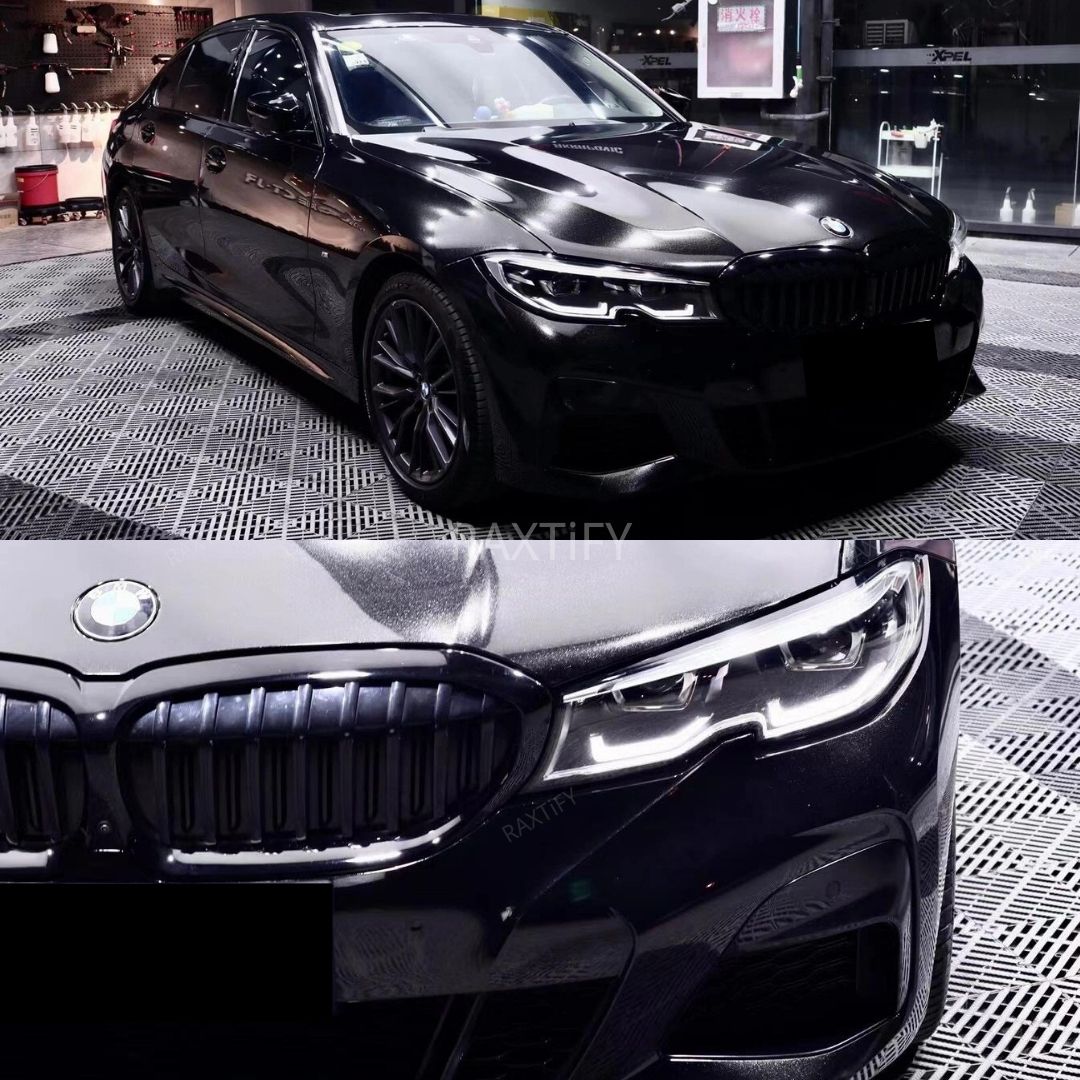 Gloss Metallic Havana Black Car Wrap