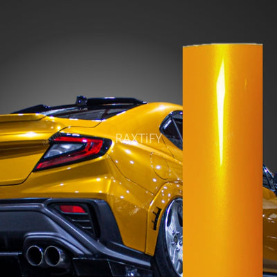 Gloss Metallic Hermes Orange Vinyl Wrap