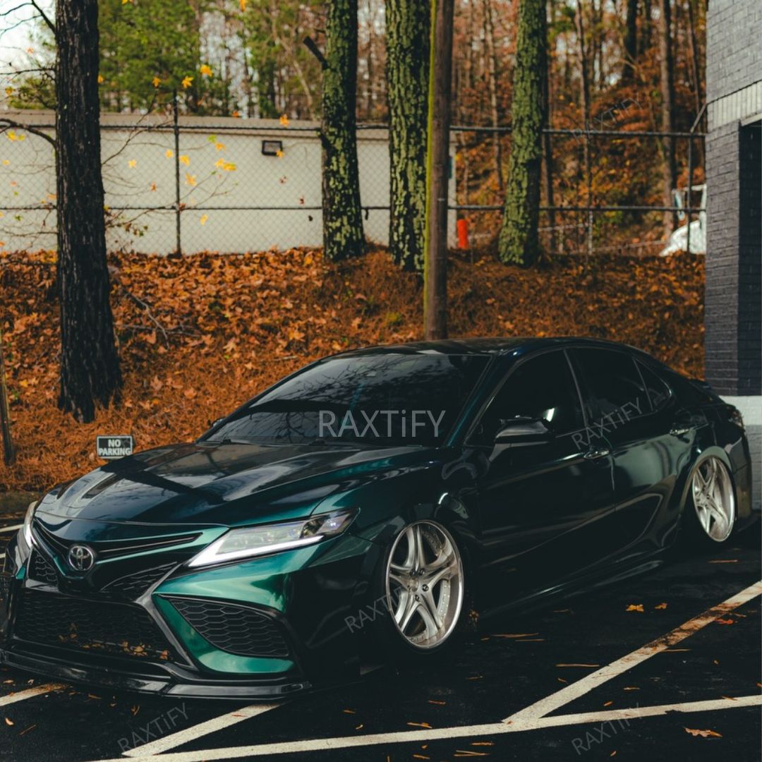 Gloss Metallic Jade Green Vinyl Wrap Toyota Full Car