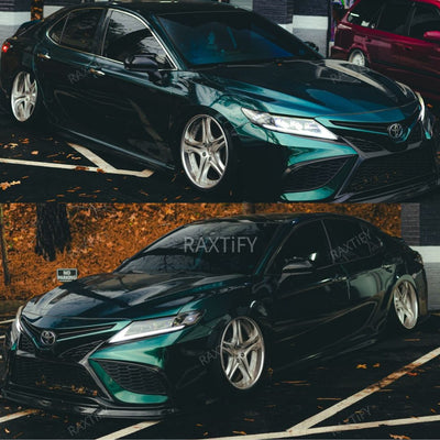 Gloss Metallic Jade Green Vinyl Wrap Toyota