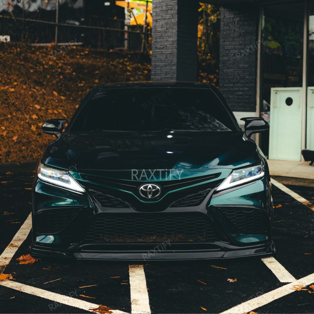 Gloss Metallic Jade Green Vinyl Wrap Toyota Outside Look