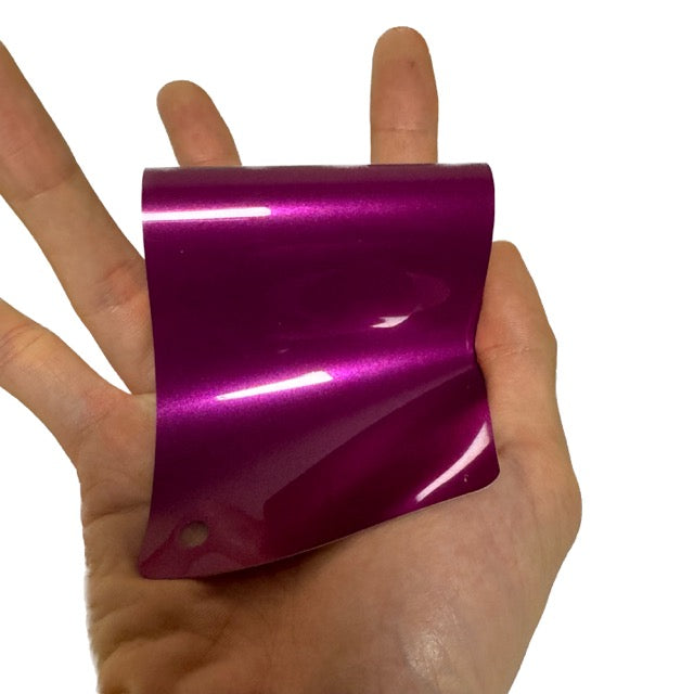 Gloss Metallic Jam Purple Car Wrap Swatch book
