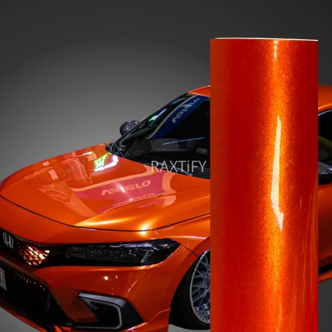 Gloss Metallic Lava Orange Vinyl Wrap – RAXTiFY