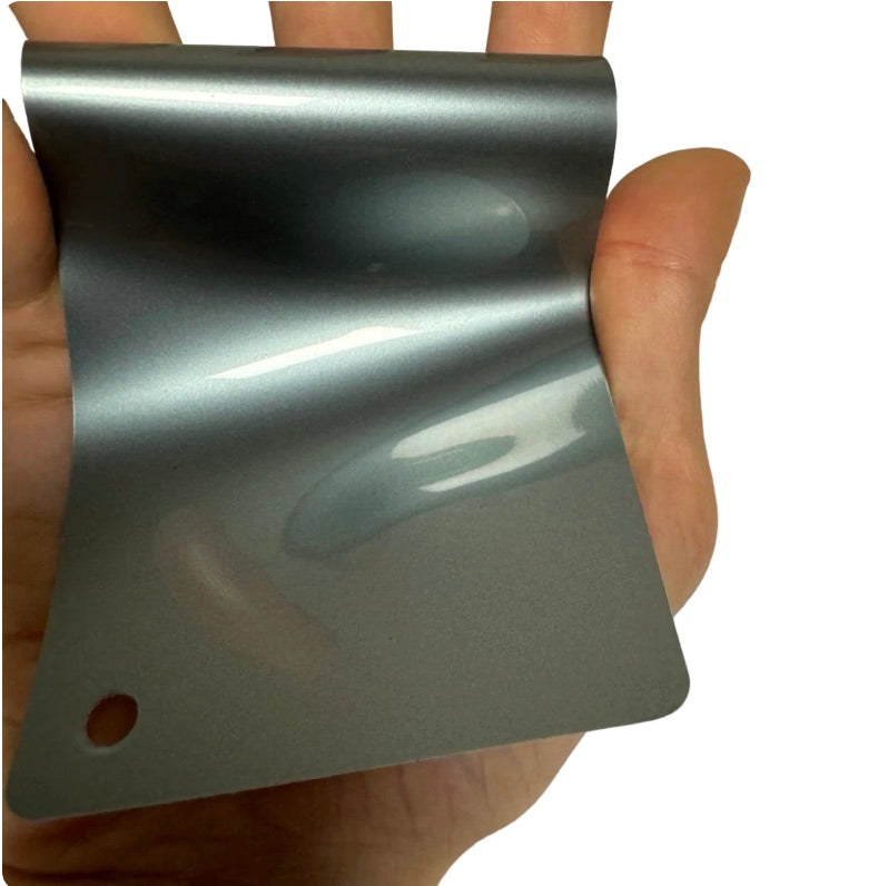 Gloss Metallic Light Steel Blue Vinyl Wrap card