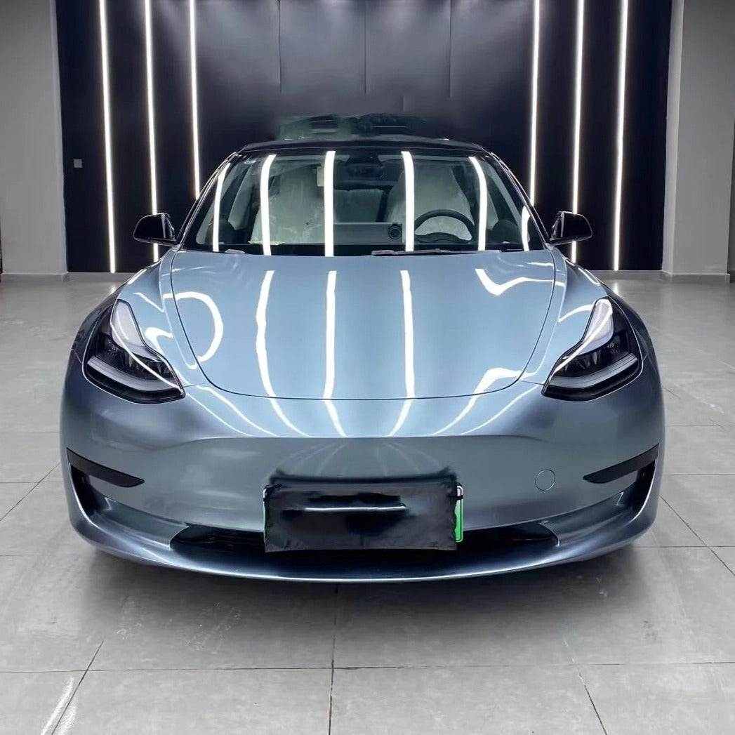 Gloss Metallic Light Steel Blue Wrap Color