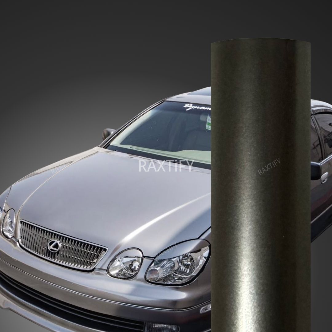 Gloss Metallic Liquid Silver Car Wrap