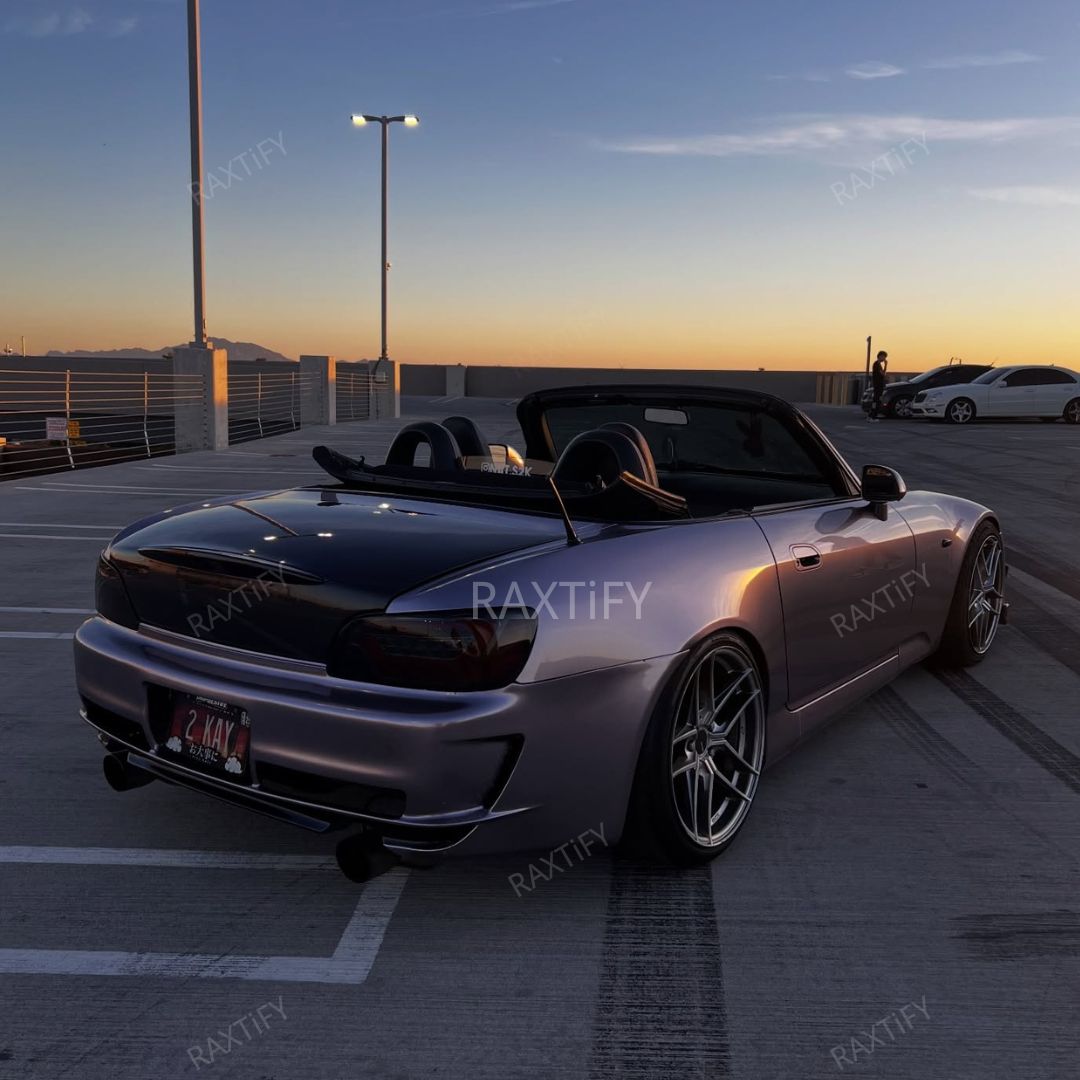 Gloss Metallic Luminous Violet Vinyl Wrap Honda back