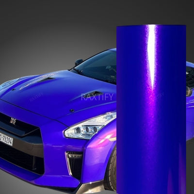 Gloss Metallic Magenta Purple Vinyl Wrap Car