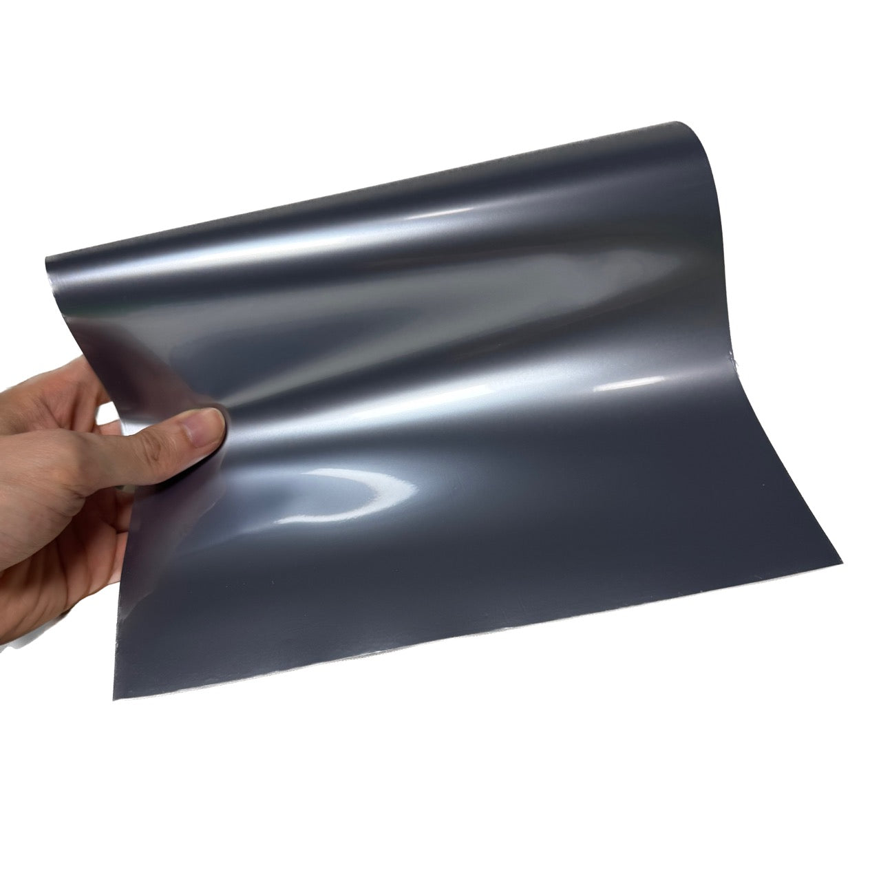 Gloss Metallic Mercury Gray Vinyl Wrap swatch book