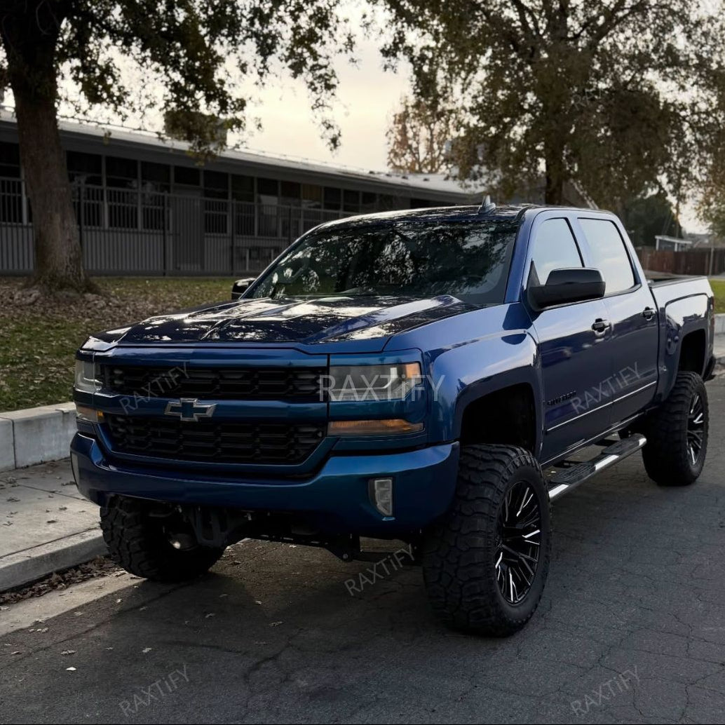 Gloss Metallic Midnight Blue Car Wrap Chevrolet 1500