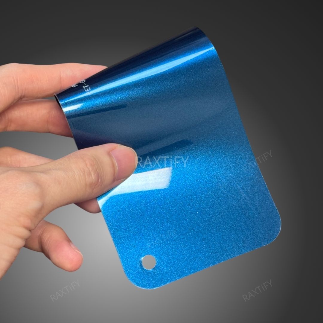 Gloss Metallic Midnight Blue Teal Vinyl Wrap