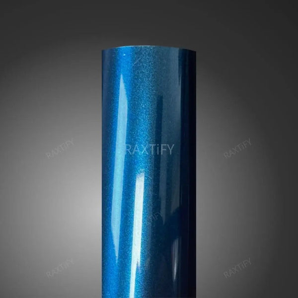 Gloss Metallic Midnight Blue Teal Vinyl Wrap – RAXTiFY
