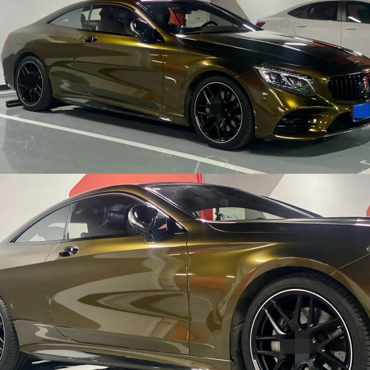 Gloss Metallic Midnight Gold Vinyl Wrap Charger