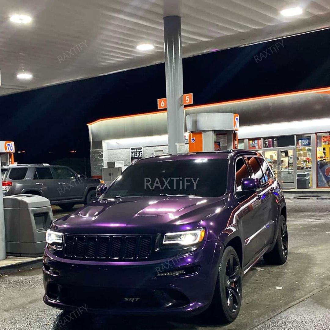 Gloss Metallic Midnight Purple II Car Wrap Jeep Srt