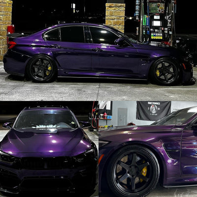 Gloss Metallic Midnight Purple Vinyl Wrap