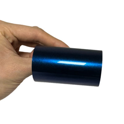Gloss Metallic Night Blue Vinyl Wrap swatch card