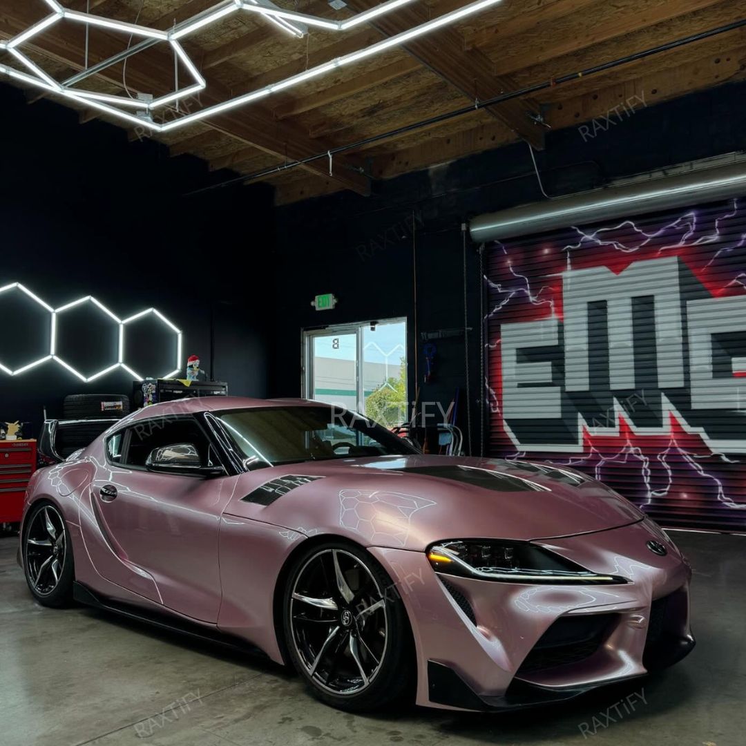 Gloss Metallic Passion Pink Vinyl Wrap