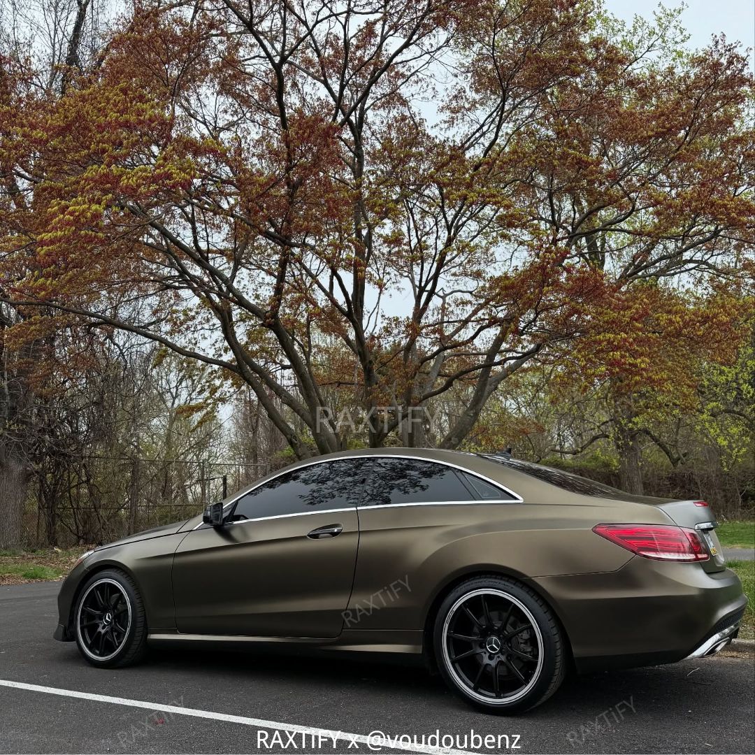 Satin Metallic Brown Gold Vinyl Wrap