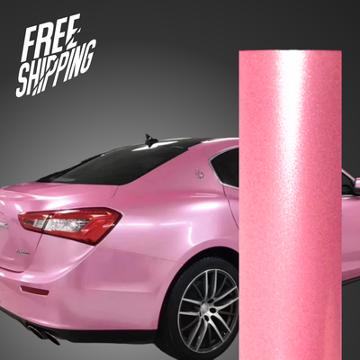 Gloss Metallic Pearl Pink Car Wrap