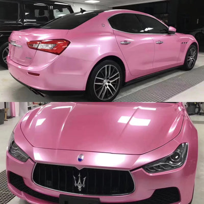 Gloss Metallic Pearl Pink Car Wrap