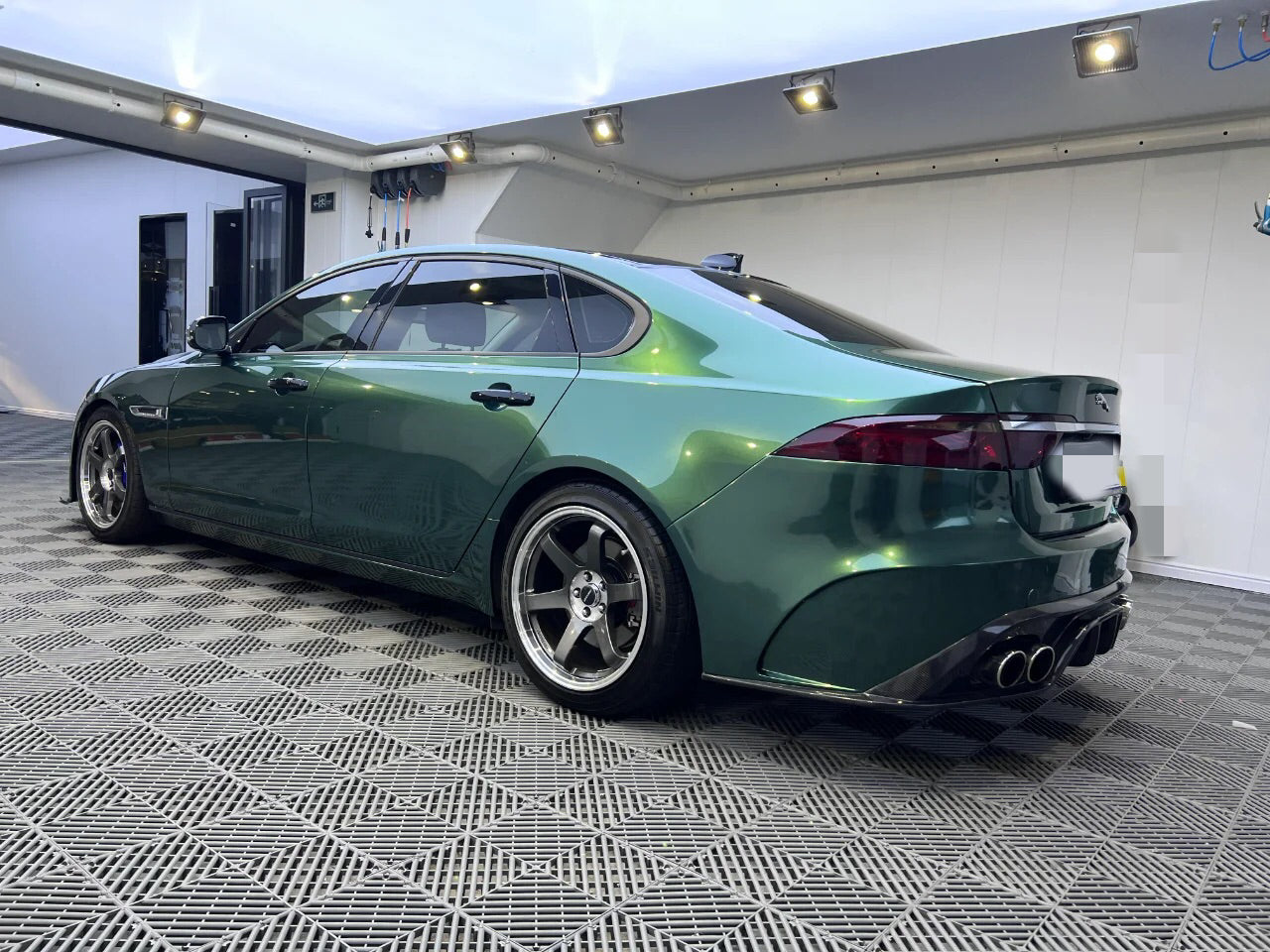 Gloss Metallic Racing Green Car Wrap Full