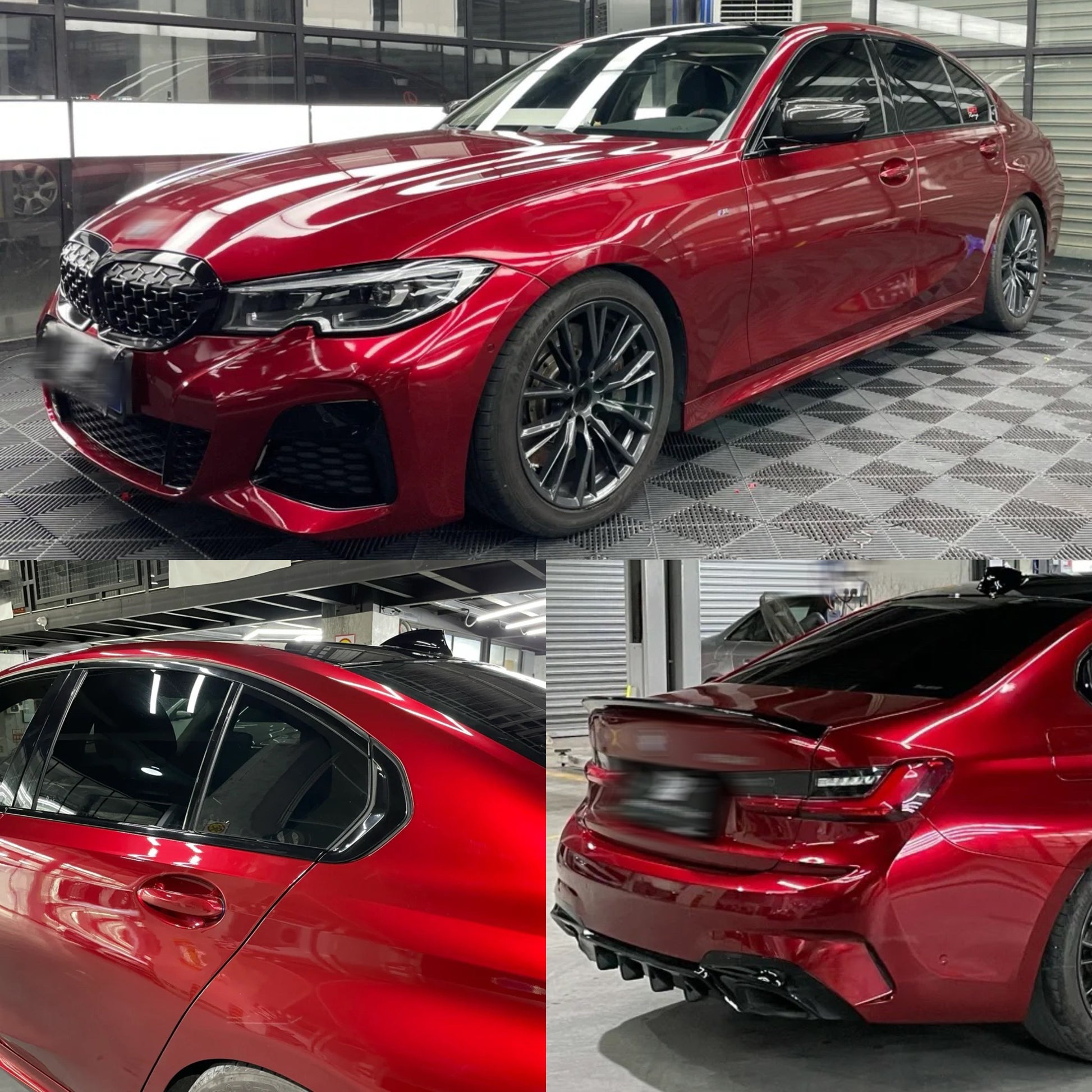 Gloss Metallic Raspberry Red Vinyl Wrap