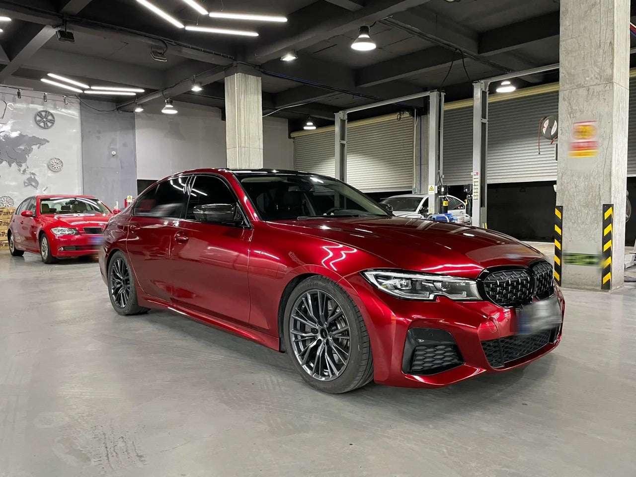 Gloss Metallic Raspberry Red Vinyl Wrap