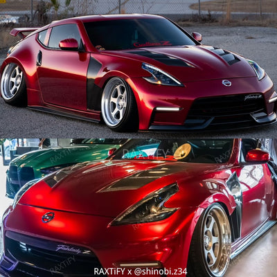 Gloss Metallic Raspberry Red Vinyl Wrap