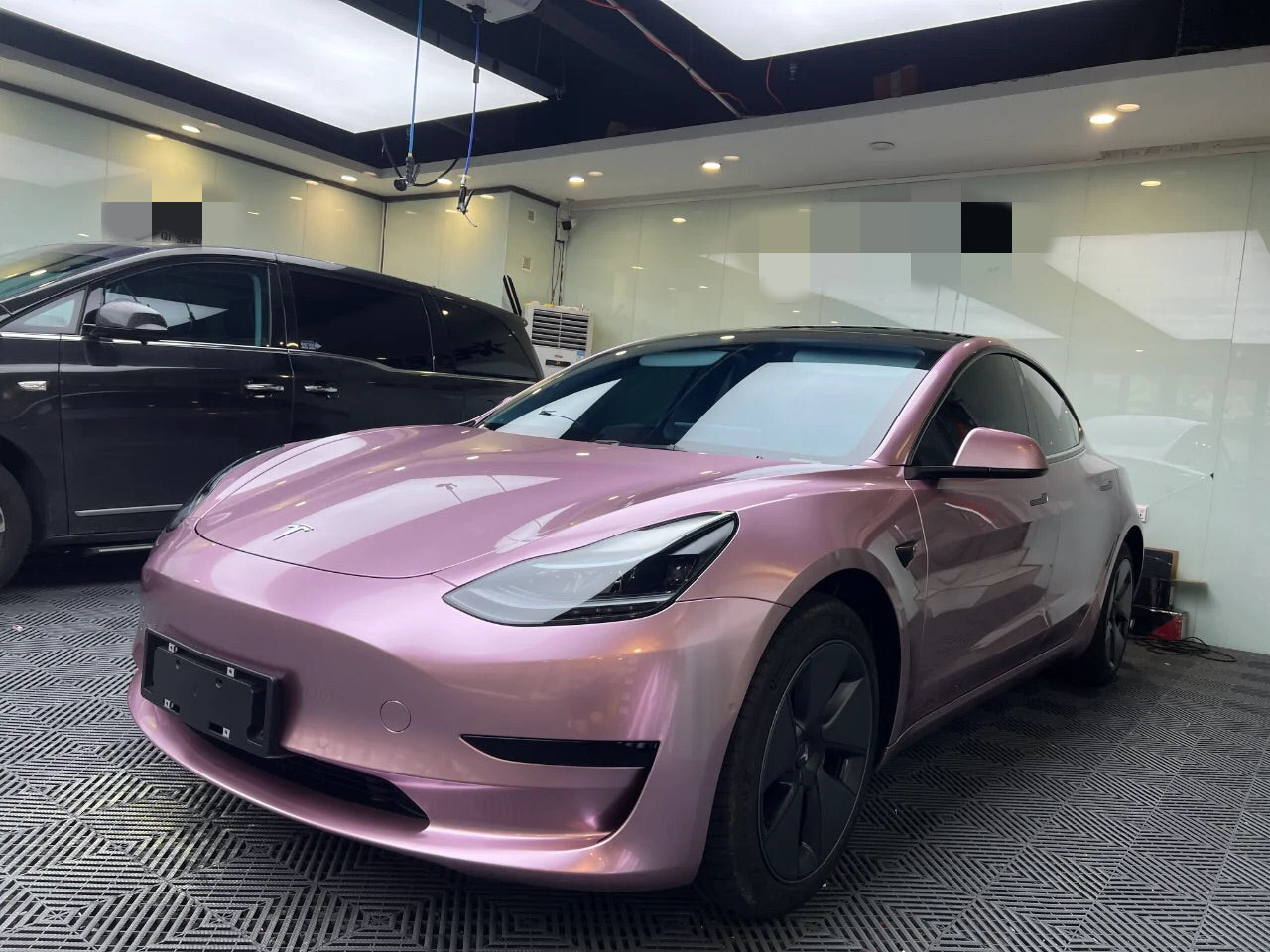 Gloss Metallic Rose Car  Wrap