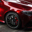 Gloss Metallic Rosewood Red Vinyl Wrap Partial