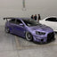 Gloss Metallic Royal Purple Vinyl Wrap on Mitsubishi Lancer Evolution X