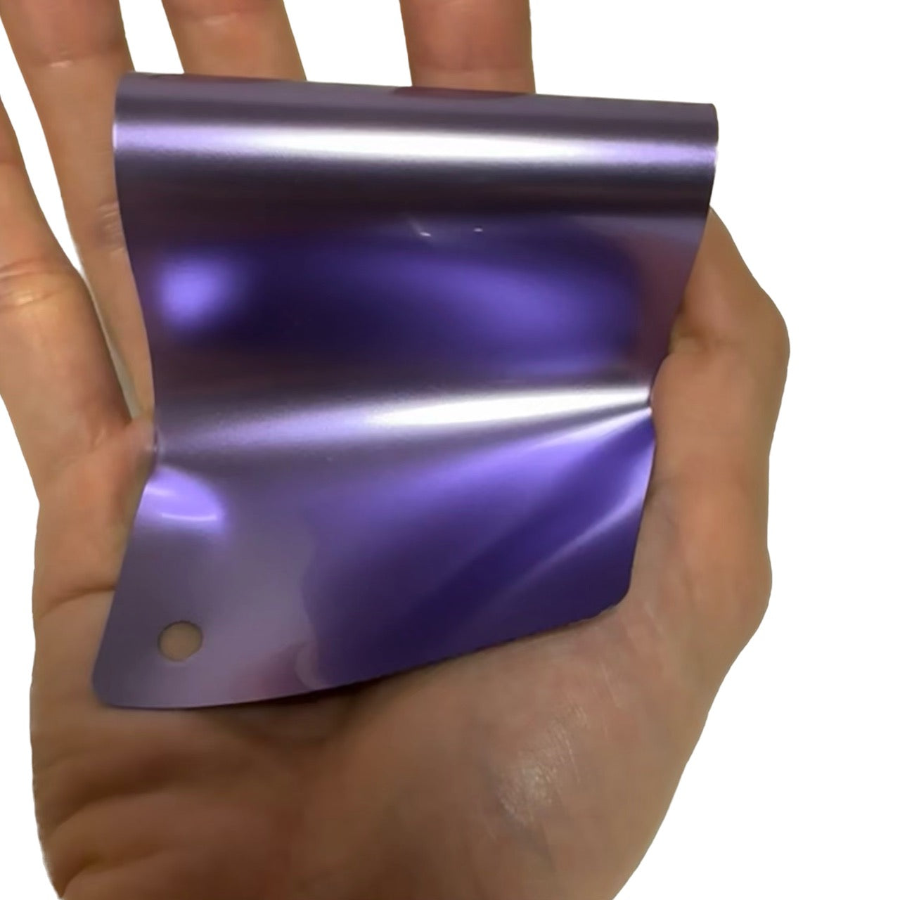 Gloss Metallic Royal Purple Vinyl Wrap swatch card