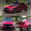 Gloss Metallic Rubellite Purple Vinyl Wrap Full Look
