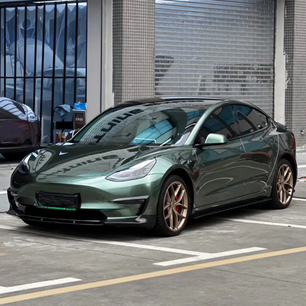 Gloss Metallic Sage Green Vinyl Wrap