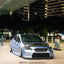 Gloss Metallic Silver Lake Blue Vinyl Wrap