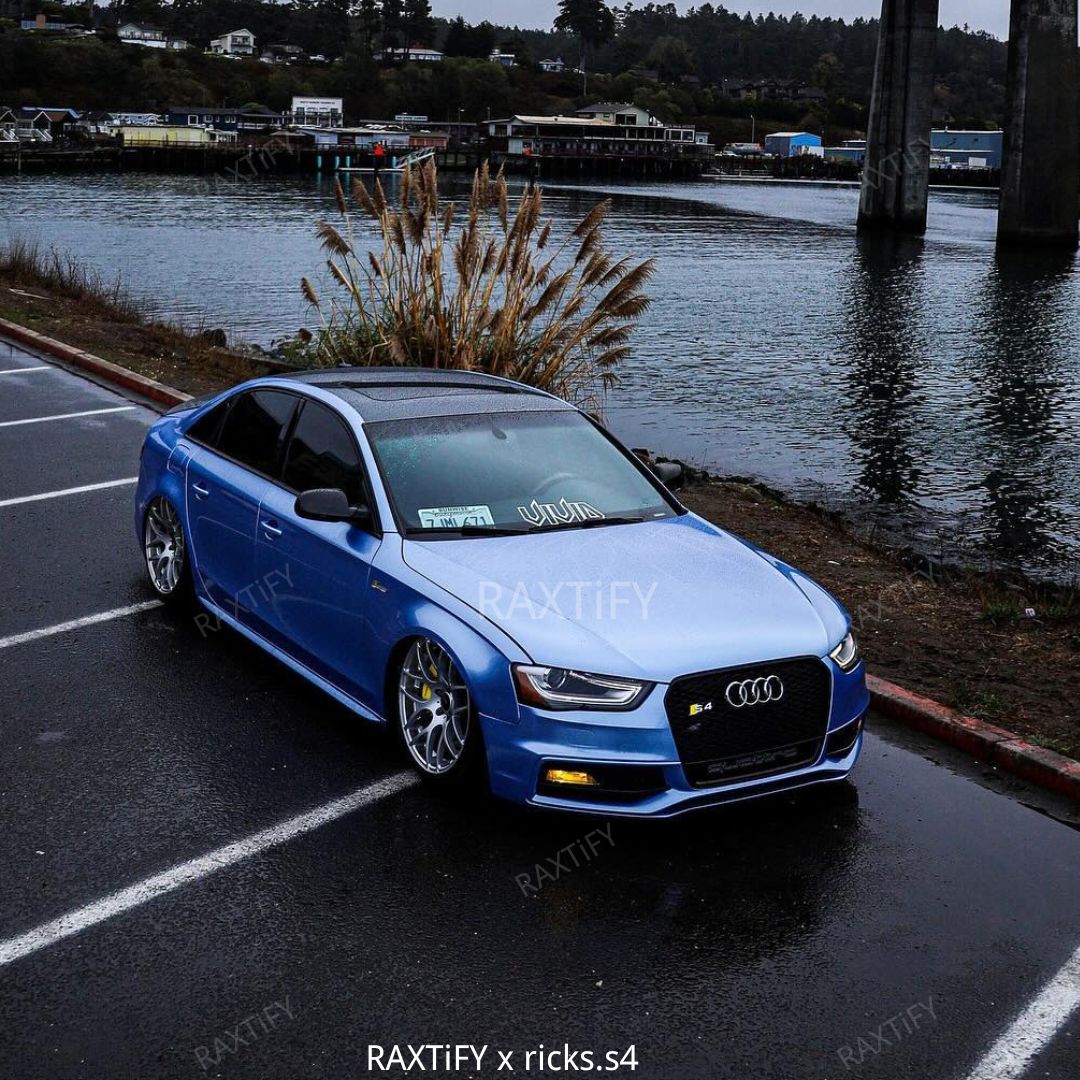 Gloss Metallic Silver Lake Blue Vinyl Wrap
