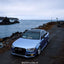 Gloss Metallic Silver Lake Blue Vinyl Wrap
