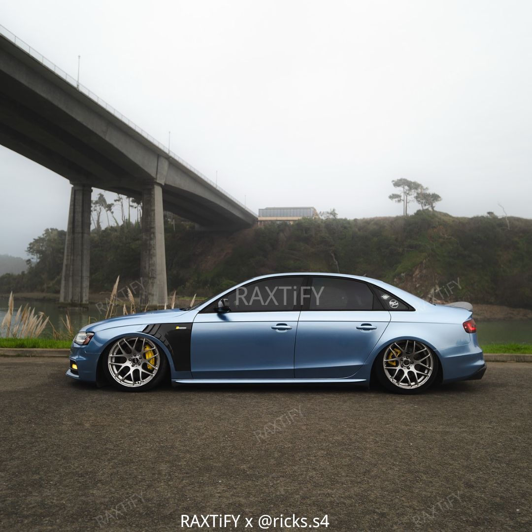 Gloss Metallic Silver Lake Blue Vinyl Wrap Color
