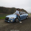 Gloss Metallic Silver Lake Blue Vinyl Wrap Color