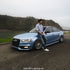 Gloss Metallic Silver Lake Blue Vinyl Wrap Color