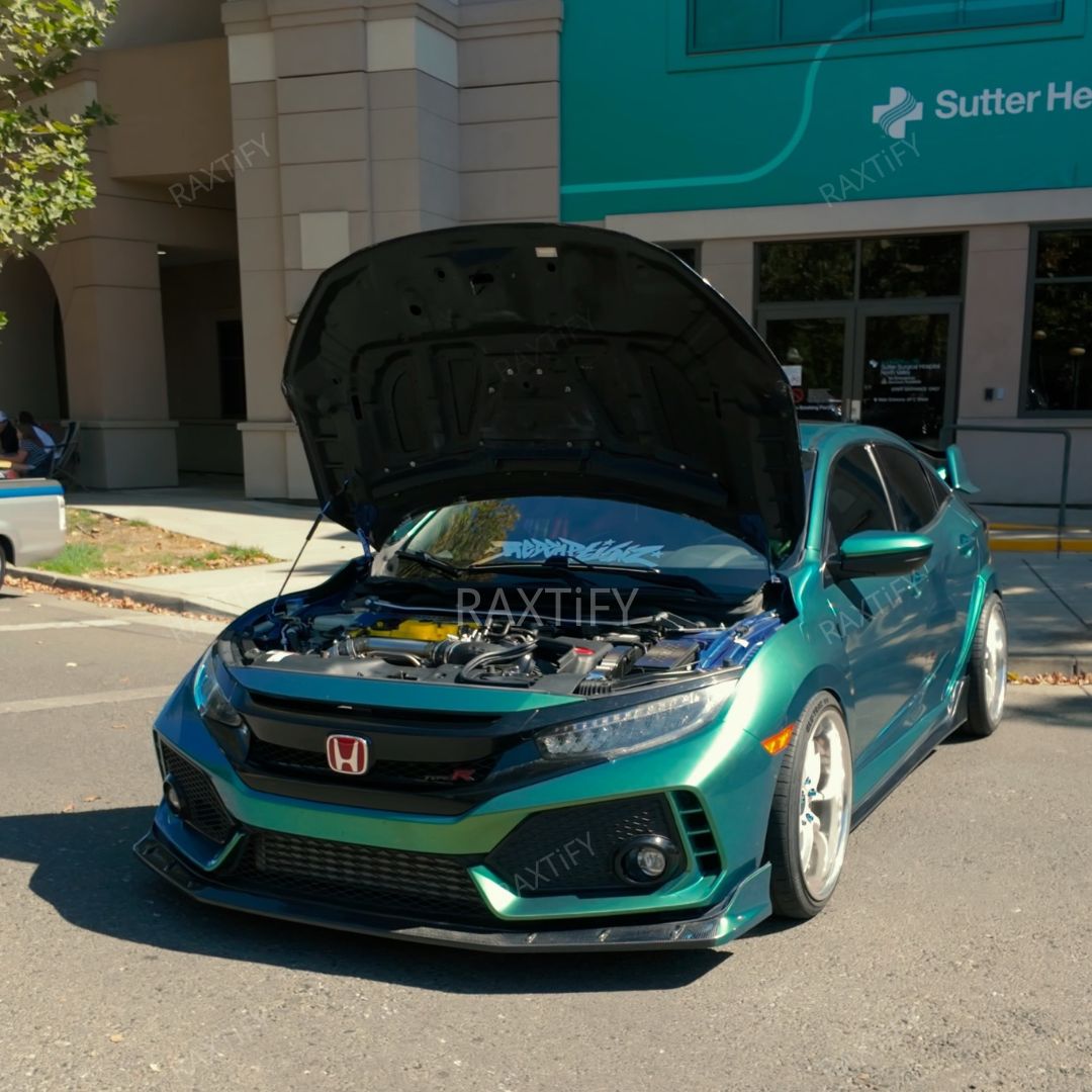 Gloss Metallic Spring Green Vinyl Wrap on honda