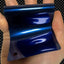 Gloss Metallic Tanzanite Blue Vinyl Wrap swatch card