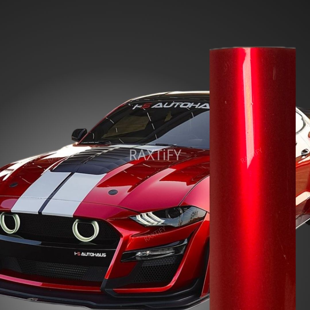 Gloss Metallic Vampire Red Vinyl Wrap