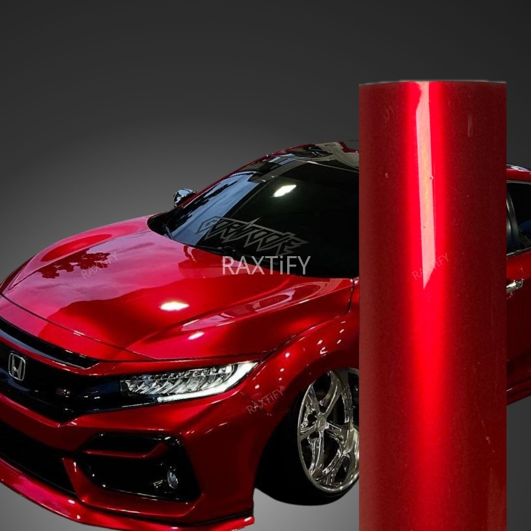 Gloss Metallic Vampire Red Vinyl Wrap